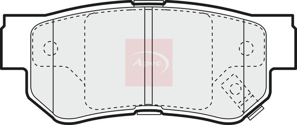 Apec Brake Pads Set PAD1121 - image 2
