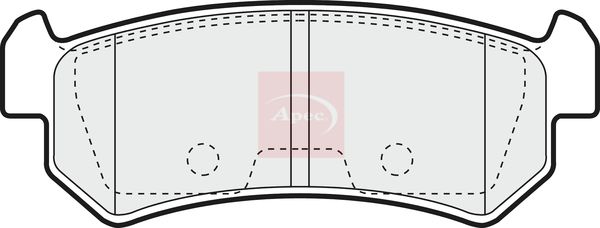Apec Brake Pads Set PAD1329 - image 2