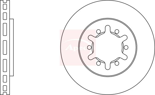 Apec Brake Disc DSK734 - image 2