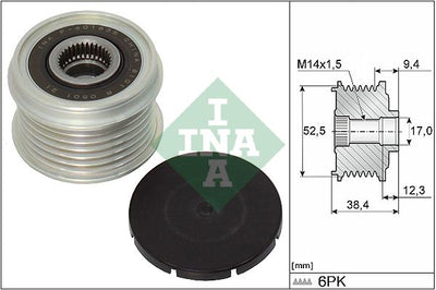 INA Overrunning Alternator Pulley 535032910