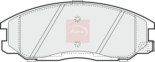 Apec Brake Pads Set PAD1163 - image 2