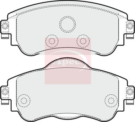 Apec Brake Pads Set PAD1813 - image 2