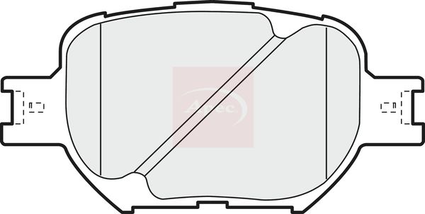 Apec Brake Pads Set PAD1180 - image 2