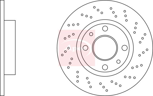 Apec Brake Disc DSK3235 - image 2