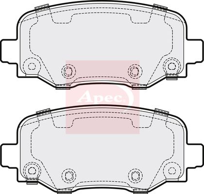 Apec Brake Pads Set PAD2004 - image 2