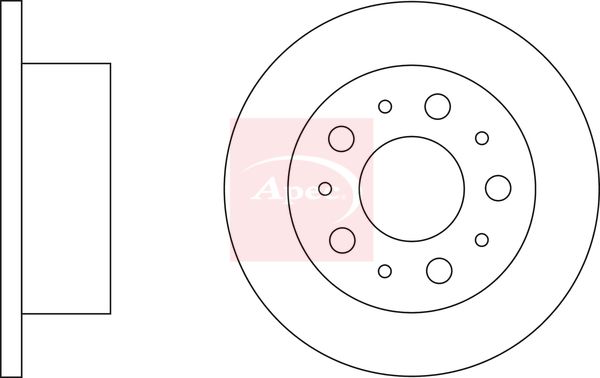 Apec Brake Disc DSK2259 - image 2