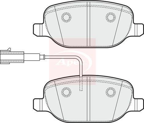 Apec Brake Pads Set PAD2039 - image 2