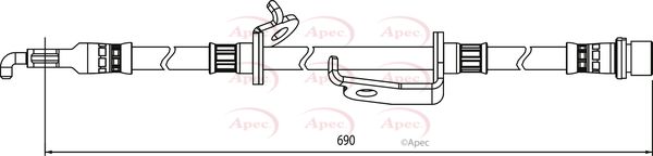 Apec Brake Hose HOS4126 - image 2