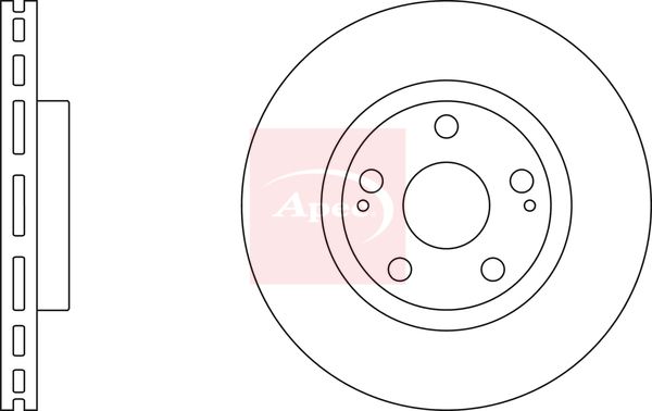 Apec Brake Disc DSK2513 - image 2