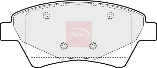 Apec Brake Pads Set PAD1410 - image 2
