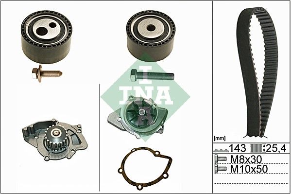 INA Timing Belt Kit & Water Pump 530044730 - image 2