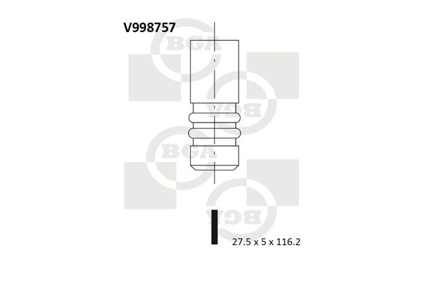 BGA Exhaust Valve V998757 - image 2