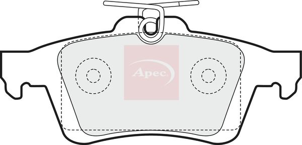 Apec Brake Pads Set PAD1444 - image 2