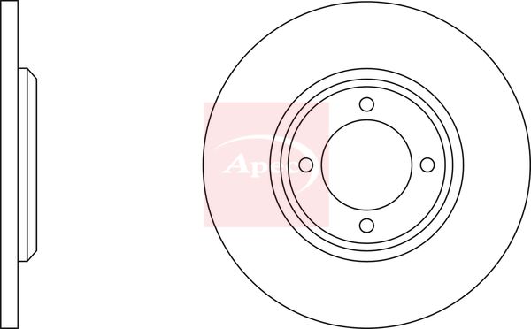 Apec Brake Disc DSK158 - image 2