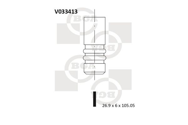 BGA Intake Valve Inlet V033413 - image 2