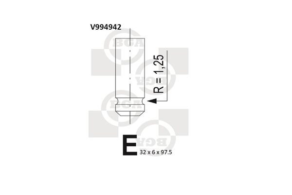 BGA Exhaust Valve V994942 - image 2