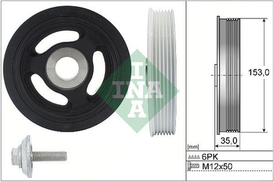INA Crankshaft Pulley (tvd) 544010420
