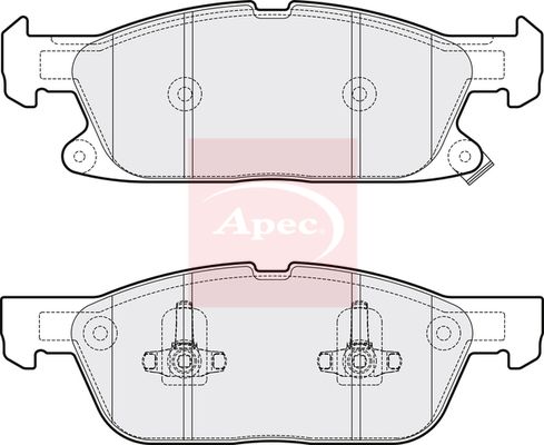 Apec Brake Pads Set PAD2081 - image 2