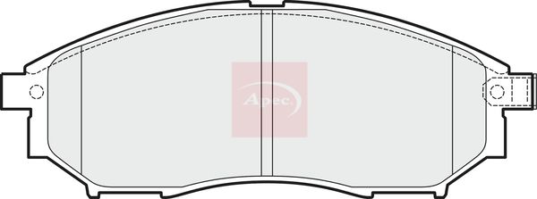 Apec Brake Pads Set PAD1502 - image 2