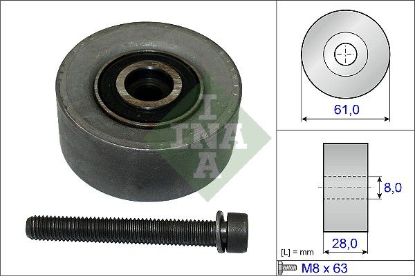 INA Timing Belt Deflection Guide Pulley 532047210 - image 2