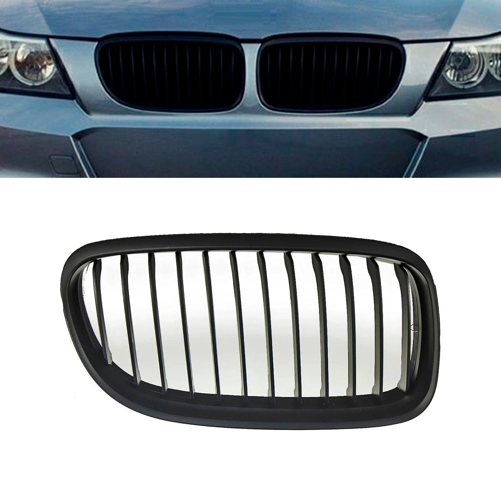 BM4062 BMW 3 Series E90 E91 Saloon & Estate 2008-2012 Driver Side Kidney Grille Mat Black