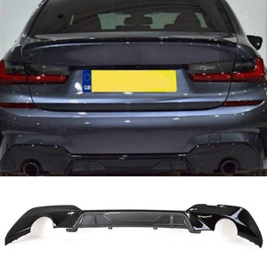 Fits BMW 3 Series G20 G21 Rear Bumper Diffuser Carbon Look