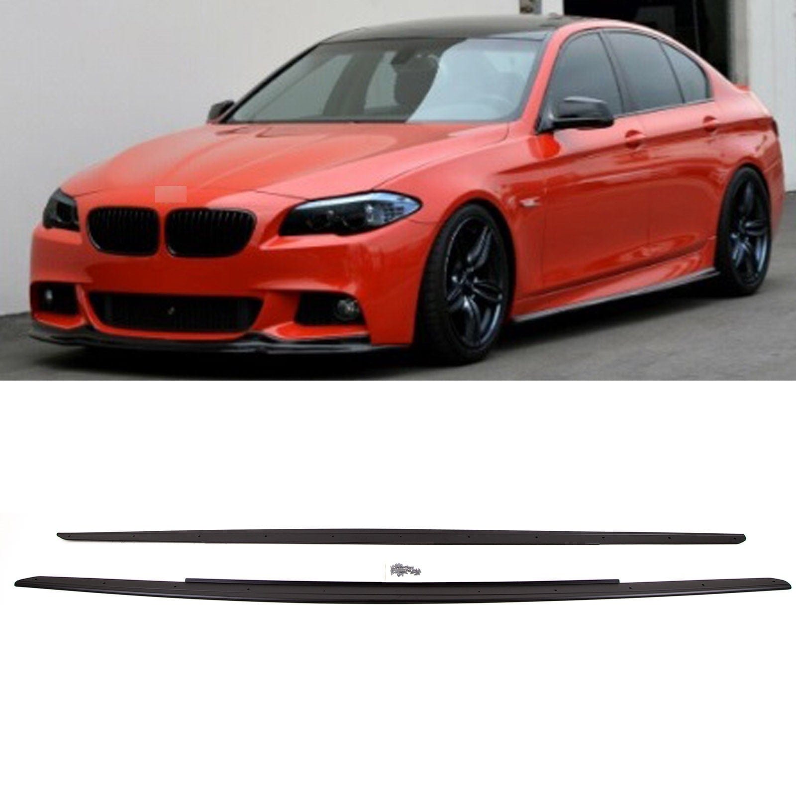 BM5316 Fits BMW 5 Series F10 F11 2010-2016 Side Skirts Extension Blades M Performance Style Mat Black