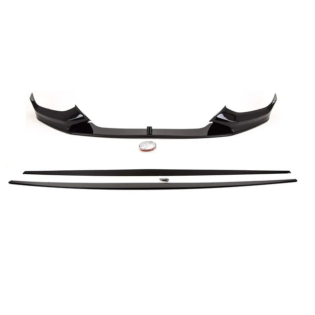 Fits BMW 1 Series F20 F21 LCI 2015-2019 Aero Body Kit Front Splitter Rear Diffuser Roof Spoiler Side Skirts Gloss Black - image 3