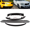 Fits BMW 2 Series F22 Aero Bodykit Front Splitter Rear Diffuser Boot Spoiler Side Skirts Gloss Black thumbnail
