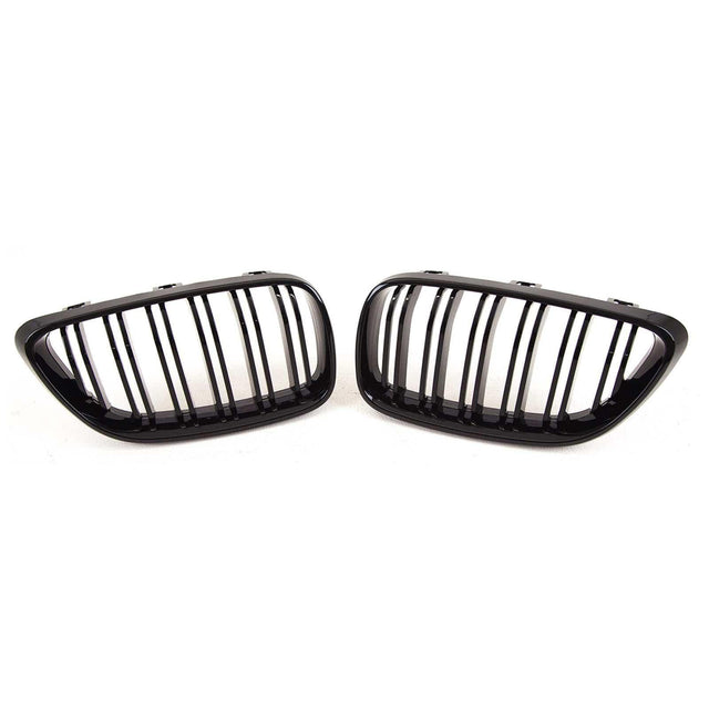 Fits BMW 2 Series F22 2014-2021 Aero Body Kit Front Splitter Rear Diffuser Twin Exhaust Kidney Grilles Boot Spoiler M Performance Style Gloss Black - image 5