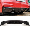 Fits BMW 2 Series F22 F23 2014-2021 Rear Bumper Diffuser Spoiler Dual Gloss Black thumbnail