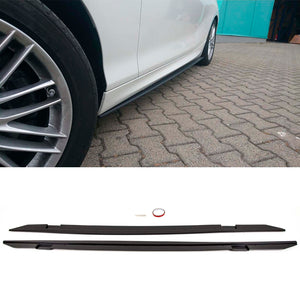 Fits BMW 2 Series F22 F23 2014-2021 Side Skirts Extension Blades Gloss Black
