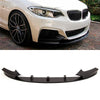 Fits BMW 2 Series F22 F23 2014-2021 Front Lip Splitter Spoiler Matte Black thumbnail