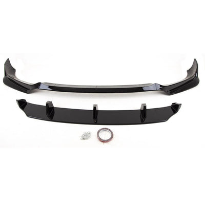 Fits BMW X6 G06 2019-2022 Front Lip Splitter Spoiler Black Series Knight Style Gloss Black - tradevehicleparts.co.uk