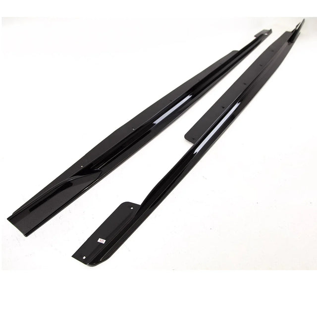 Fits BMW X6 G06 2019- Side Skirts Extension Blades Black Series Knight Style Gloss Black - image 2