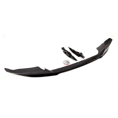 Fits BMW X6 F16 2015-2019 Front Lip Splitter Spoiler M Performance Style Gloss Black - tradevehicleparts.co.uk