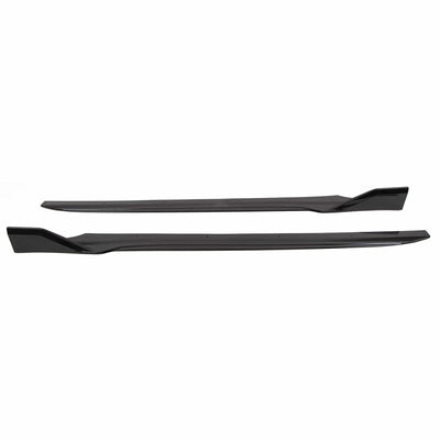 Fits BMW X7 G07 2019- Side Skirts Extension Blades M Sport Performance Style Gloss Black - tradevehicleparts.co.uk