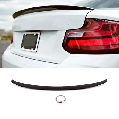 Fits BMW 2 Series F22 F87 M2 M2C 2014-2021 Rear Trunk Boot Lip Spoiler M Performance Style Gloss Black - tradevehicleparts.co.uk