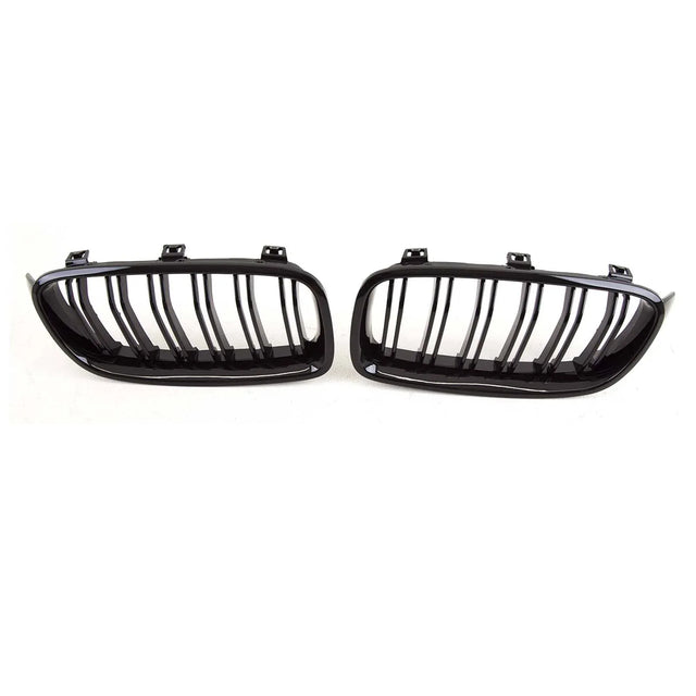 Fits BMW 3 Series F30 F31 2012-2018 Front Kidney Grilles Double Slats Gloss Black - image 3