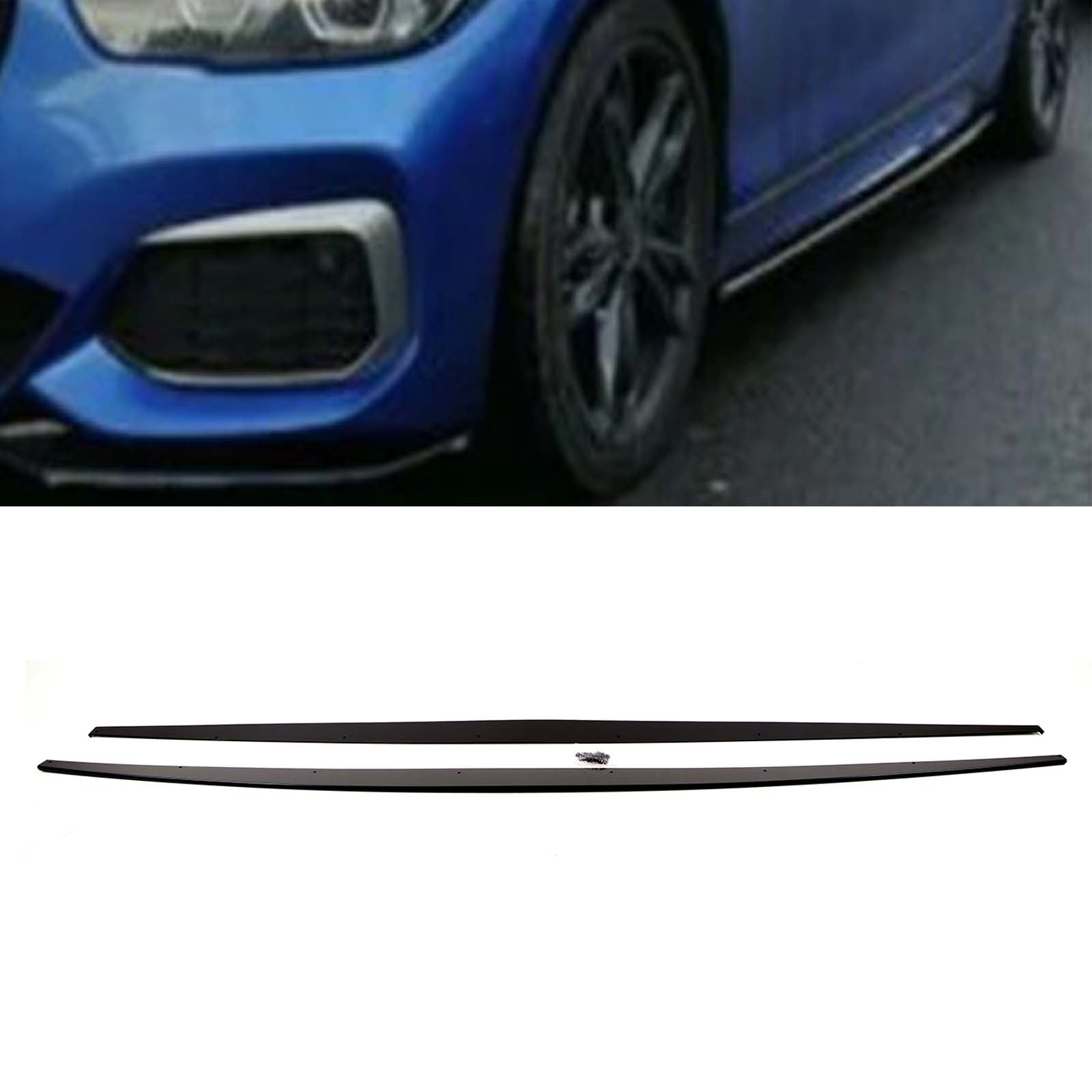 BM5399 BMW 1 Series F20 F21 2011-2019 Side Skirts Extension Blades M Performance Look Gloss Black