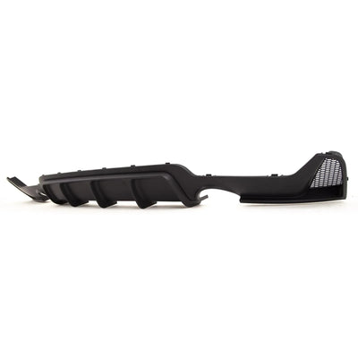 Fits BMW 4 Series F32 F33 F36 2013-2020 Rear Bumper Diffuser Spoiler Dual M Sport Performance Look Mat Black - tradevehicleparts.co.uk
