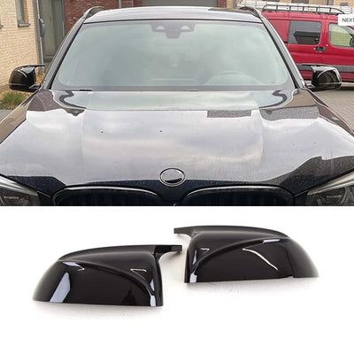 Fits BMW X3 X4 X5 X6 X7 G01 G02 G05 G06 G07 2018- Door Wing Mirror Cover Caps M-Style Gloss Black - tradevehicleparts.co.uk