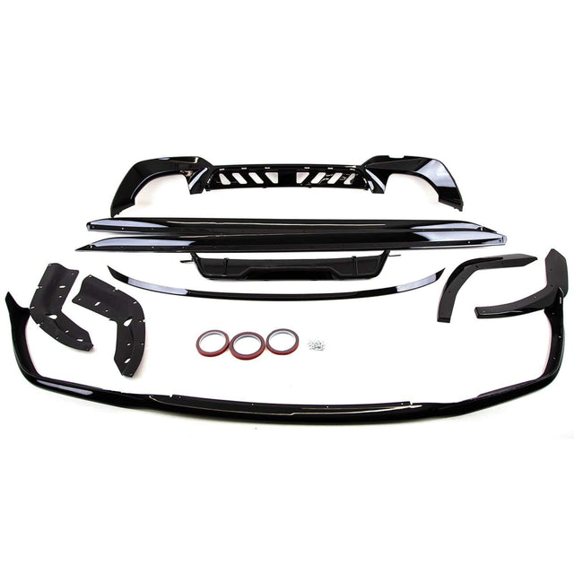 Fits BMW 3 G20 2019-2022 Body Kit Front Lip Splitter Rear Diffuser Side Skirts - image 2