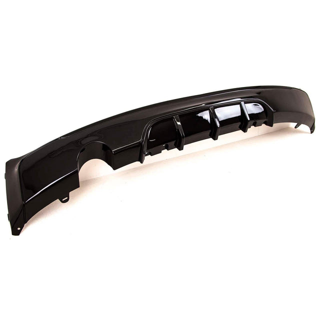 Fits BMW 2 Series F22 F23 2014-2021 Rear Bumper Diffuser Spoiler Single Exhaust Gloss Black - image 3