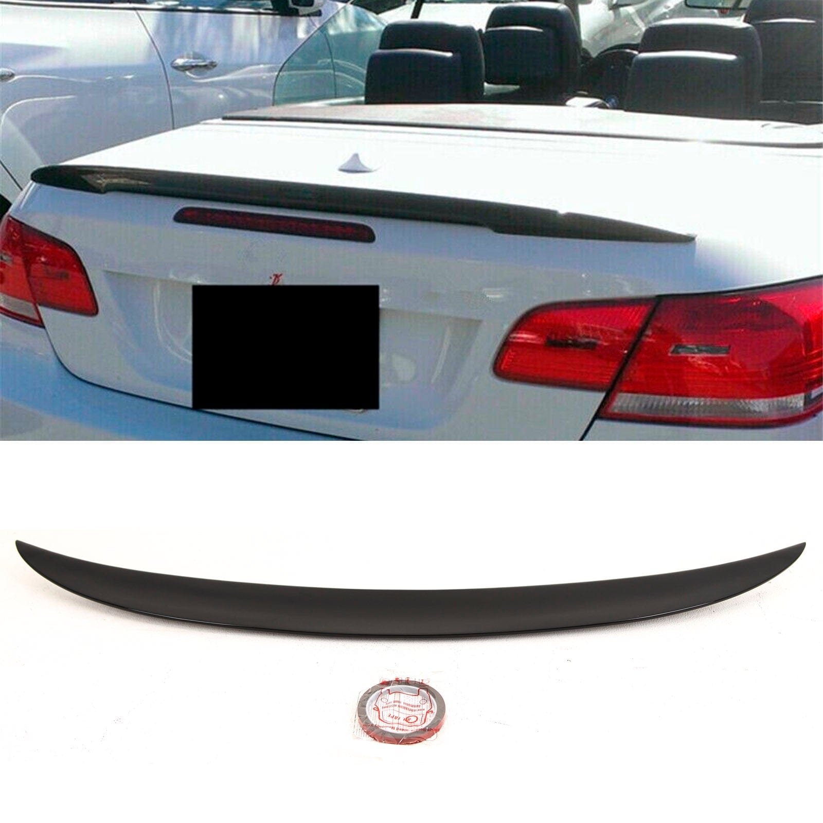 BM5434 BMW 3 Series E93 M3 Convertible 2006-2013 Rear Trunk Boot Spoiler MP Style Gloss Black