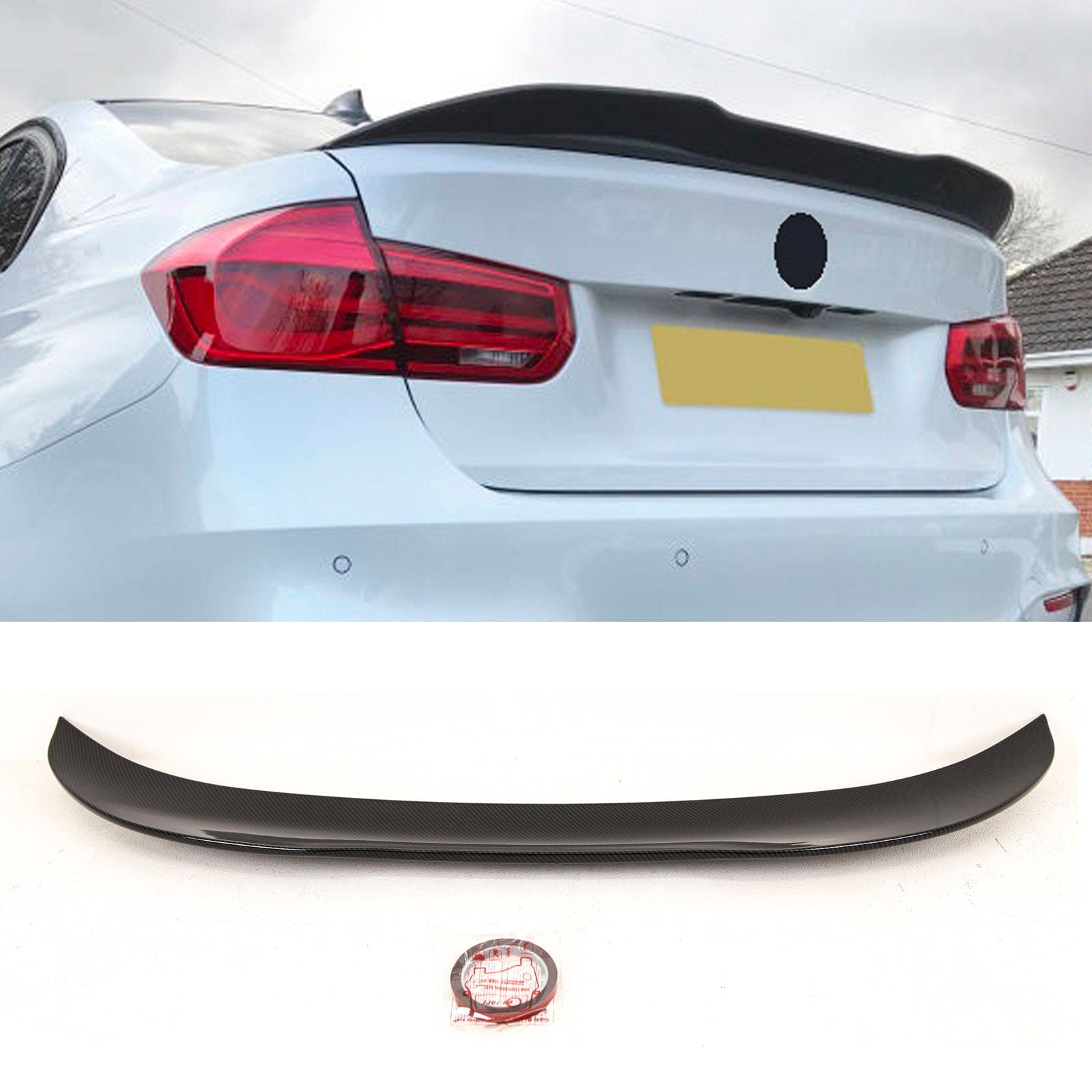 BM5436 BMW 3 Series F30 F80 M3 2012-2018 Rear Trunk Boot Spoiler PSM Style Carbon Look
