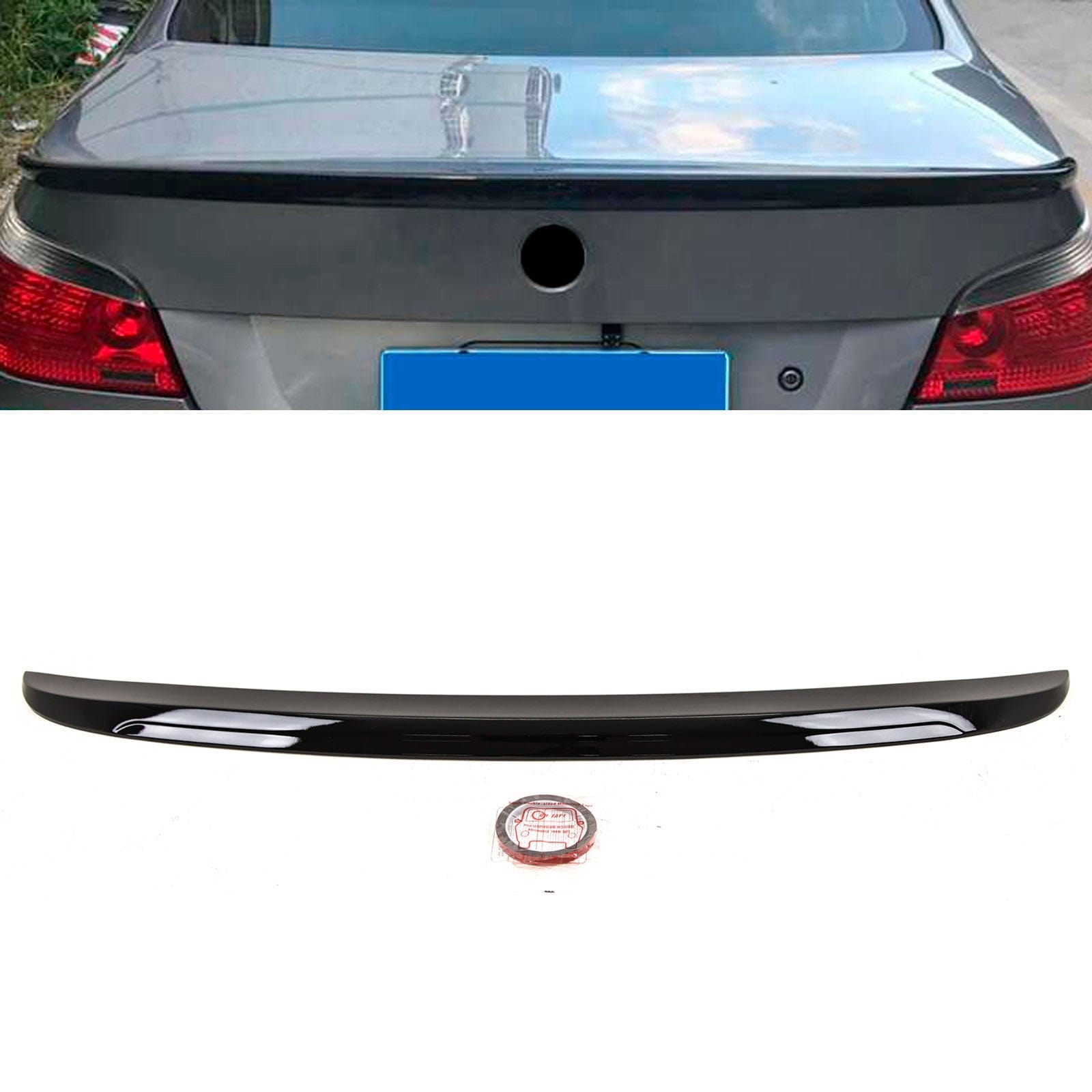BM5449 BMW 5 Series E60 M5 2004-2010 Rear Trunk Boot Lip Spoiler M5 Style Gloss Black