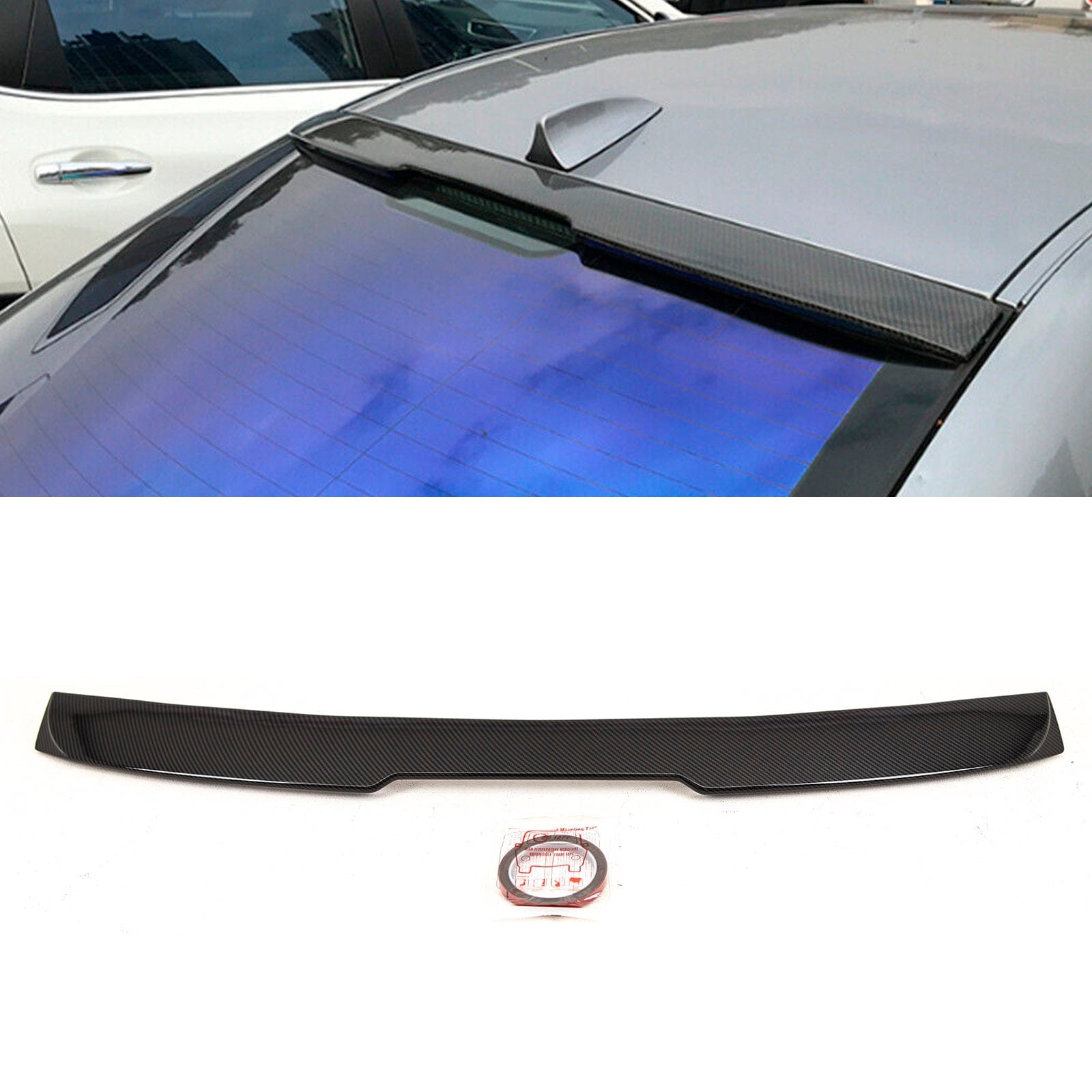 BM5452 BMW 5 Series E60 M5 2004-2010 Rear Roof Boot Lip Spoiler M Style Carbon Look