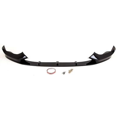 Fits BMW 1 Series F20 F21 Facelift 2015-2019 Front Splitter Gloss Black M Performance Style - tradevehicleparts.co.uk