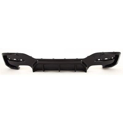 Fits BMW 1 Series F20 F21 LCI 2015-2019 Rear Bumper Diffuser Spoiler Quad Exhaust Gloss Black M Performance Style - tradevehicleparts.co.uk